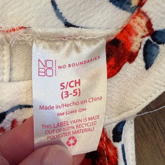 No Boundaries Coral and White Floral Halter Neck Juniors Dress Small C3-022 - Picture 2 of 5